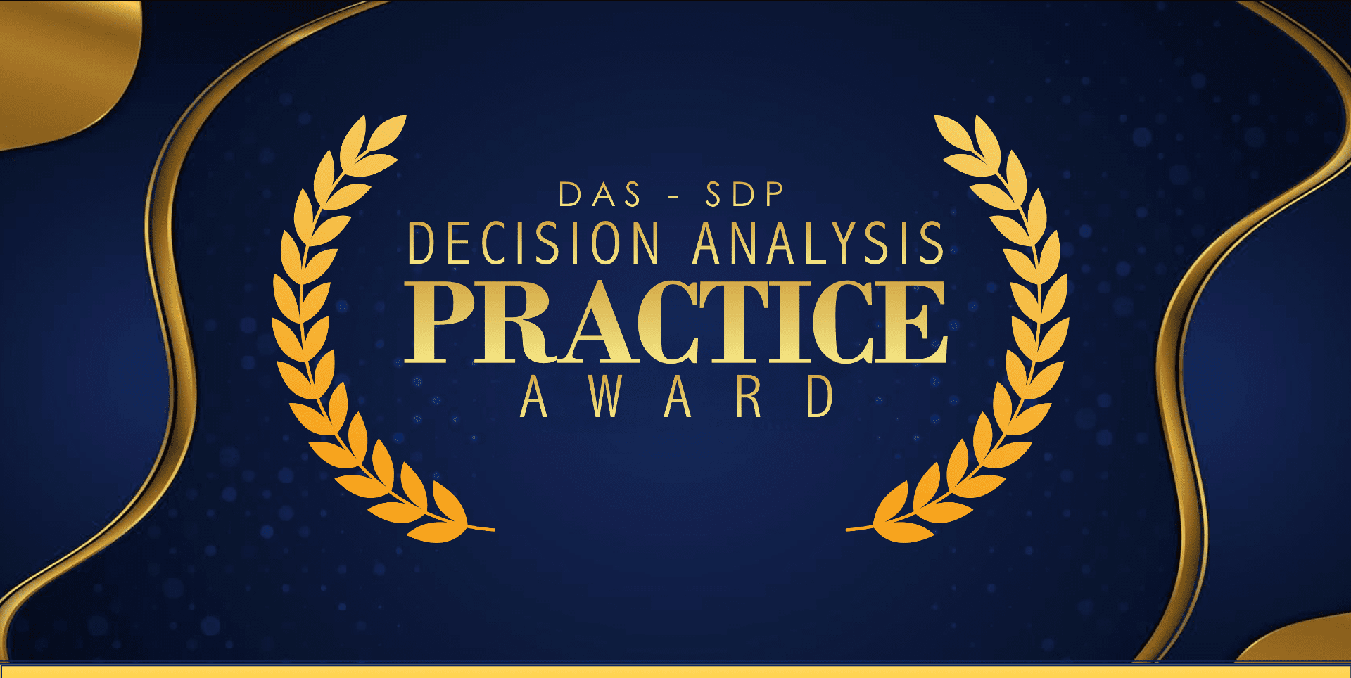 Joseph Byrum won decision analysis society of decision professionals practice award