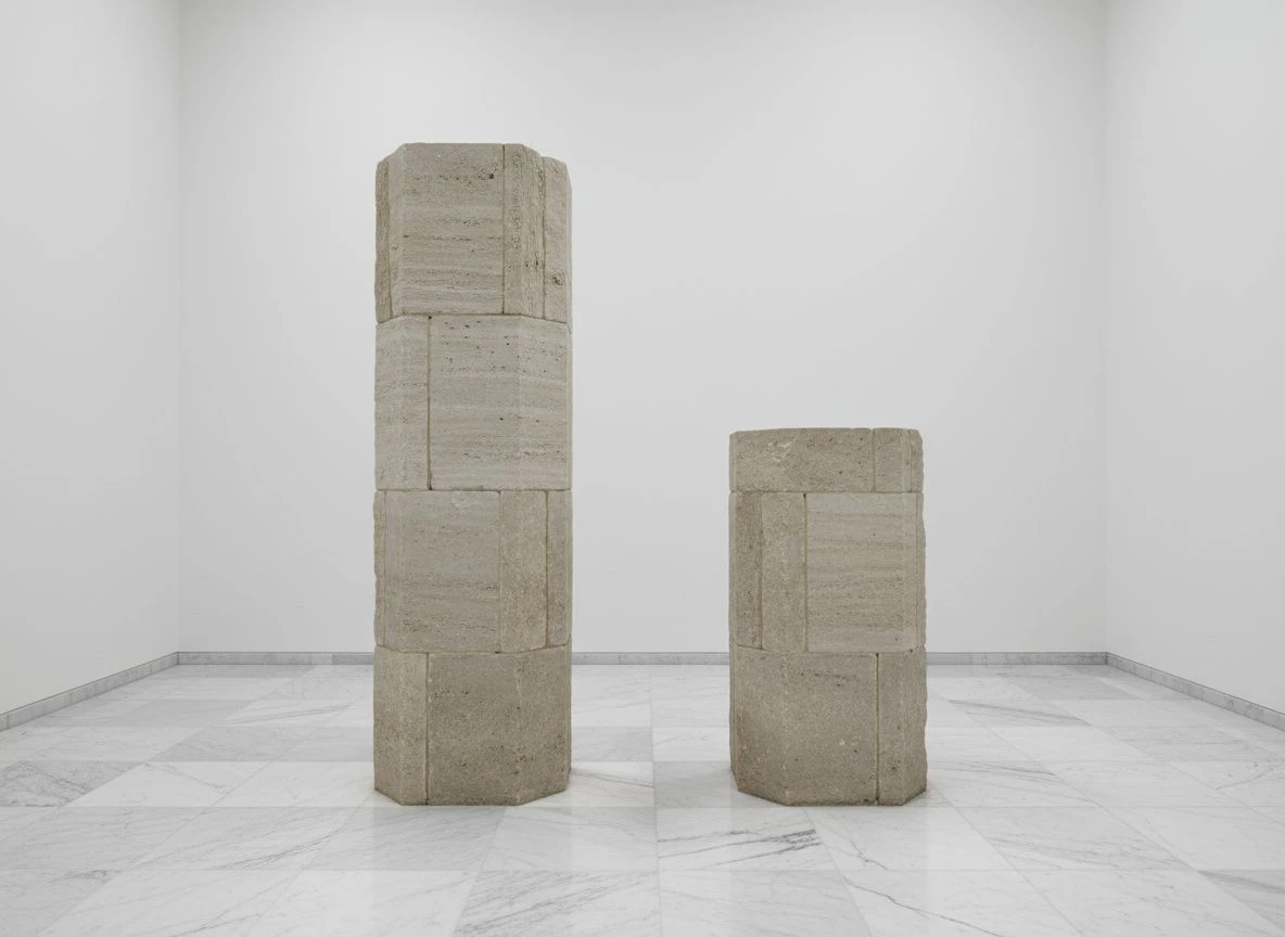 Two stone pillars of different proportions symbolizing Theorem 1 and Theorem 2 Two stone pillars of different proportions symbolizing Theorem 1 and Theorem 2
