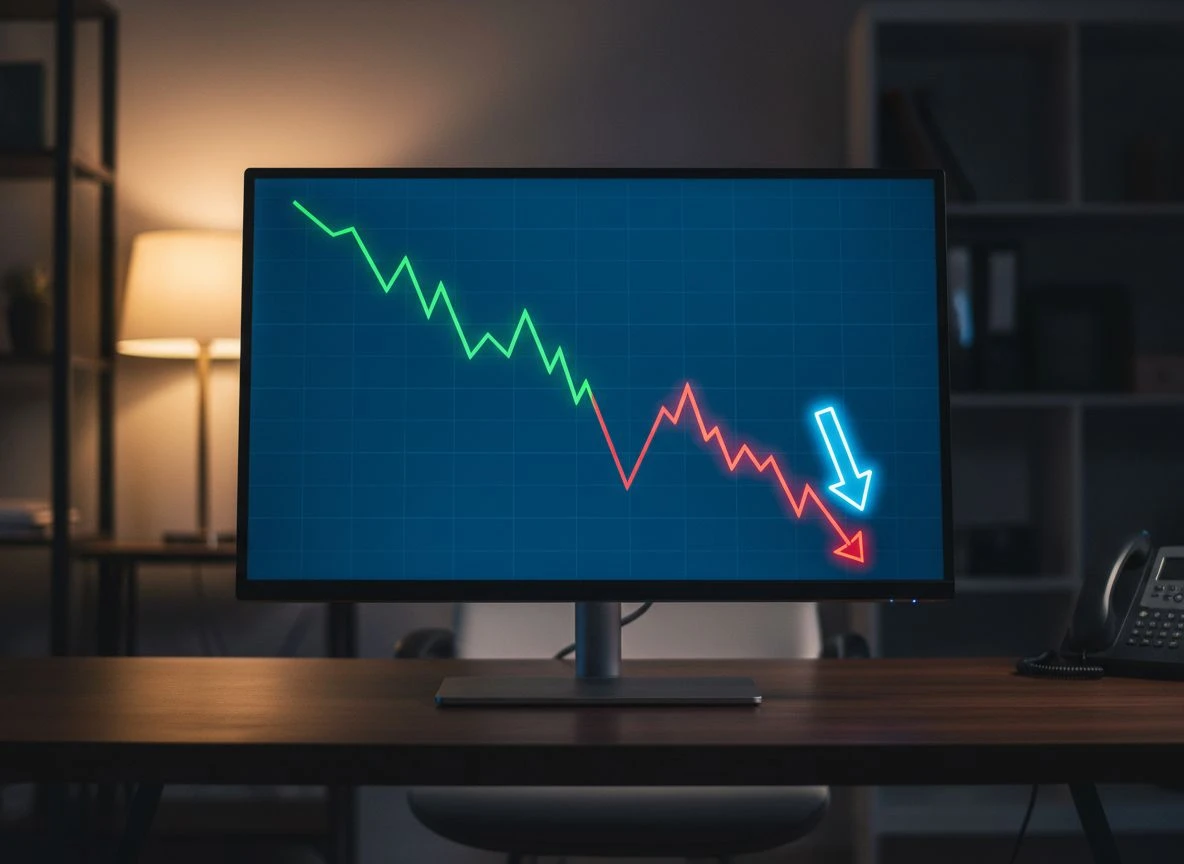A screen displaying a CPQ trend chart with a significant drop indicating an adversarial attack. A screen displaying a CPQ trend chart with a significant drop indicating an adversarial attack.